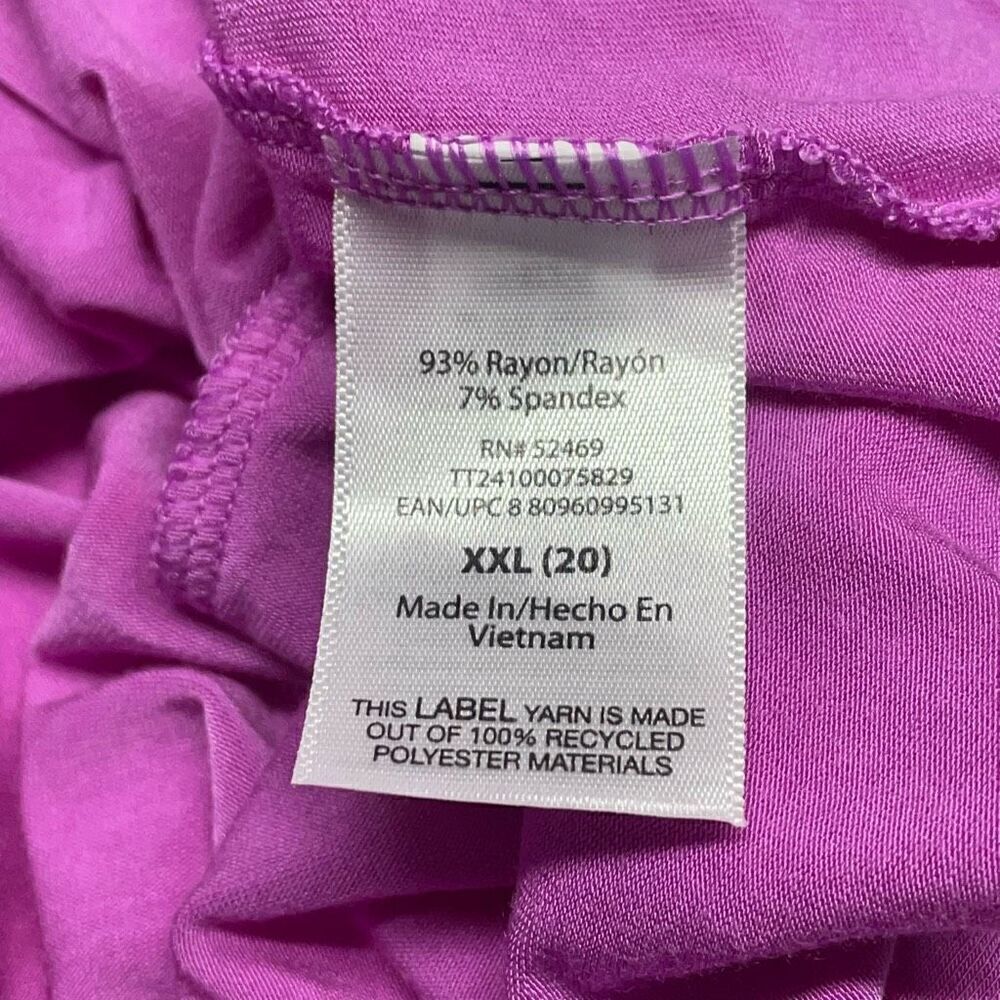 Lilac Purple V Neck Swing Tank - Picture 7 of 7